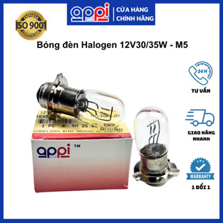 Bóng Đèn Pha Xe Máy 12v30w [M5] Siêu Sáng / 12V35/30W-3SB202-APi Chính Hãng
