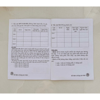 Combo 50c sổ tiêm chủng cá nhân