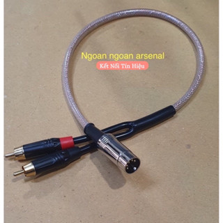  Dây Jack chuyển tín hiệu Midi din 5 chân ra AV Hoa Sen RCA 