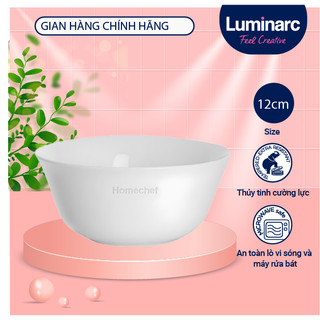 Bộ 6 bát (chén) thủy tinh Luminarc Everyday 12cm H4122*6 | Hàng chính hãng