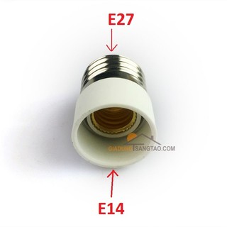 Đầu chuyển đổi đui xoáy E27 sang E14