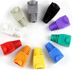 100 CÁI Đầu Bọc UTP CAT 5 .Vỏ bọc đầu cáp mạng RJ45