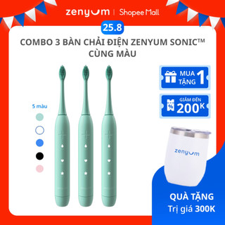 Combo 3 Bàn Chải Điện Zenyum Sonic - Cùng Màu
