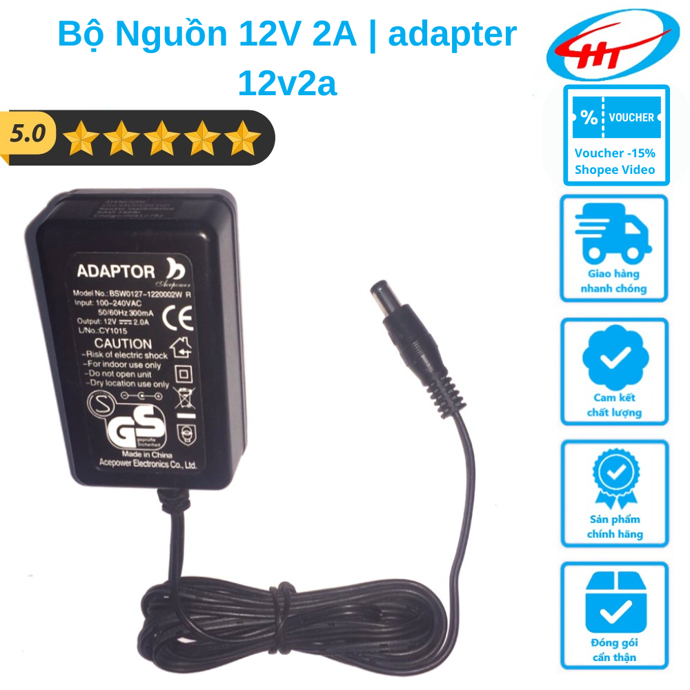 Bộ Nguồn 12V 2A | adapter - 12v2a