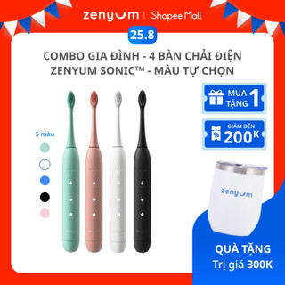 Combo Gia Đình - 4 Bàn Chải Điện Zenyum Sonic - Màu Tự Chọn