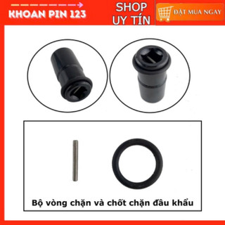 Bộ vòng chặn bằng cao su (gioăng cao su) và chốt chặn khóa đầu khẩu cho máy siết bulong (hơi rỉ)