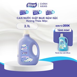 Nước Giặt Blue can 2L hương Thảo mộc - Sản xuất theo Công nghệ Hàn Quốc, an toàn với mọi loại da - Thơm ngát dài lâu