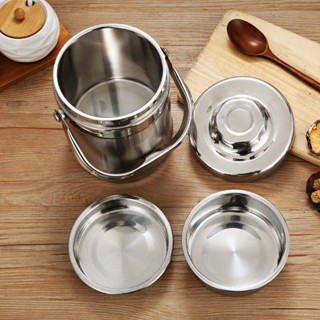 Cặp Lồng Inox Giữ Nhiệt 3 Tầng JX, Camen Inox Cách Nhiệt 1.3L, 1.9L Loại Xịn.