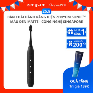 Bàn Chải Điện Zenyum Sonic Màu Đen Matte - Công Nghệ Singapore