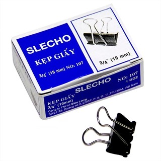 [MUA SỈ GIẢM 10%] Kẹp giấy, hồ sơ, tài liệu, kẹp bướm ECHO 19mm, (SLECHO) (12 cái/hộp)