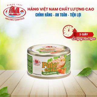 Pate Cá Hồi Phô Mai Kem HALONG CANFOCO Lon 90g