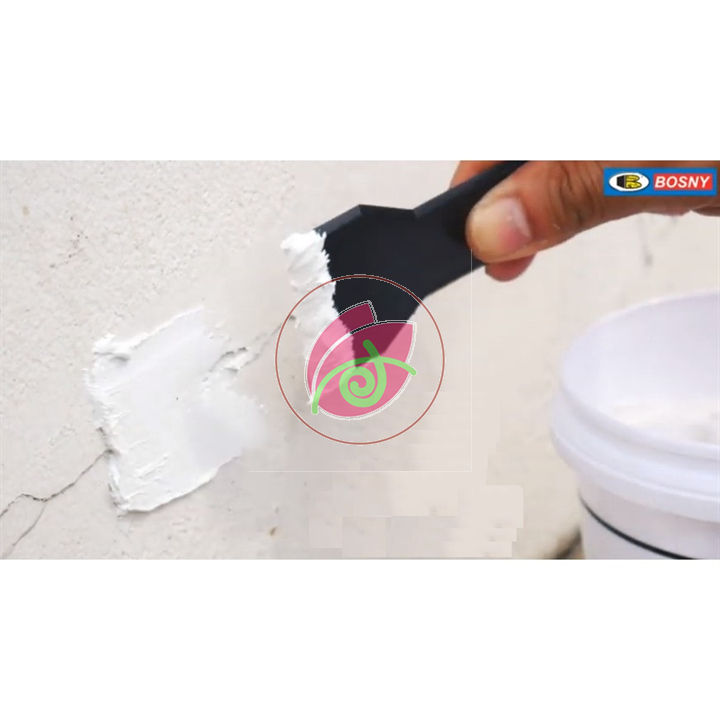 Chống thấm tường, Bột bả trám khe nứt tường, gỗ Bosny Wall Putty