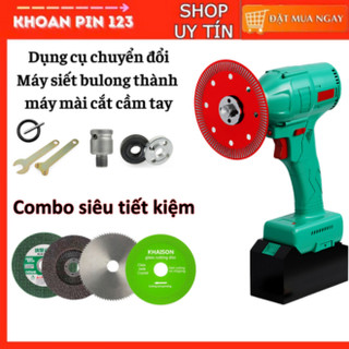  Bộ dụng cụ chuyển đổi biến máy siết bulong thành máy mài cắt đa năng cầm tay 100 tặng kèm nhiều phụ kiện 