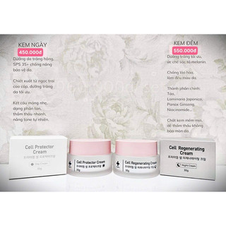 Combo dưỡng trắng da ngày và đêm Dr Shee 60g. Dưỡng trắng da, mờ thâm, nám.