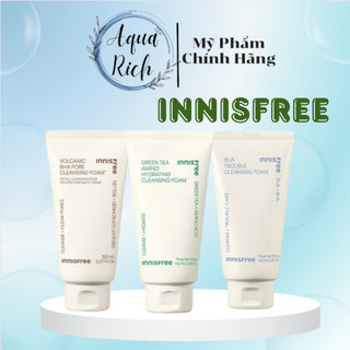  Sữa Rửa Mặt Innisfree Green tea - Bija Trouble - Jeju Volcanic - Trà Xanh Cho Da Mụn - 150ml 