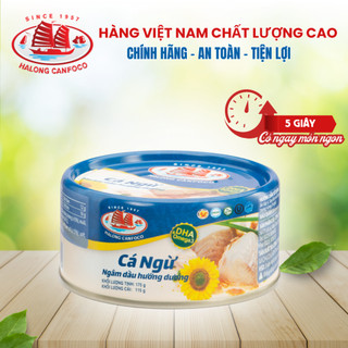 Cá Ngừ Ngâm Dầu Hướng Dương 115/175g Đồ Hộp Hạ Long