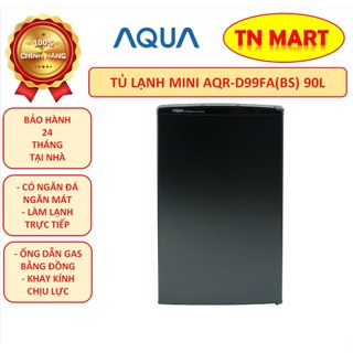 Tủ lạnh mini Aqua AQR-D99FA(BS) 90 lít & AQR-D59FA(BS) 50 lít, chính hãng, bảo hành 24 tháng tại nhà