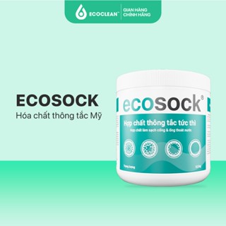[BÁN CHẠY] Bột Thông Tắc EcoSock - Phân Hủy Tóc, Dầu Mỡ, Thức Ăn, Chất Thải - KPT CHEM - Hộp 500g