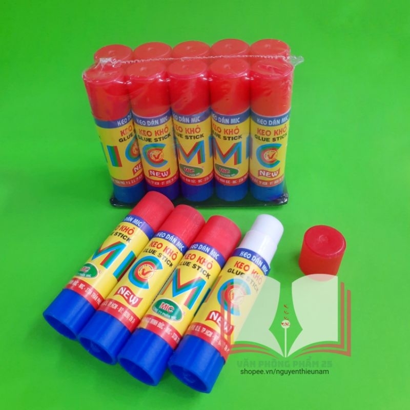 10 lọ hồ dán-keo dán khô dán giấy mic.