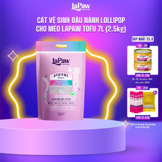 Lapaw cát vệ sinh đậu nành lollipop cao cấp 7L/2.5KG