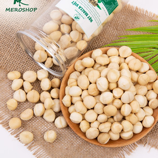  500Gr Nhân macca daklak sấy chín nguyên hạt. Có hồ sơ công bố xuất hóa đơn công ty đầy đủ 