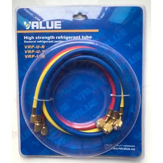 Bộ 3 Dây Nạp Gas VALUE Model R410 VRP-U-R/Y/B (1 Bộ = 3 Sợi 90Cm)