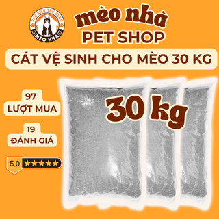  Cát Vệ Sinh Cho Mèo "30KG" hàng việt nam 100% hạt nhỏ thơm dịu thích hợp cho Munchkin Scottish hamster thỏ 