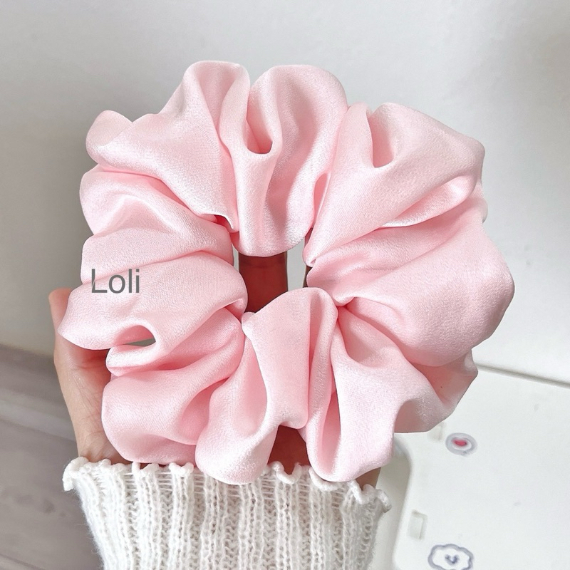 Cột Tóc Buộc Tóc Vải Lụa Ngọc Trai Size Siêu Lớn Mềm Đẹp Thiết Kế Loli | BigBuy360 - bigbuy360.vn