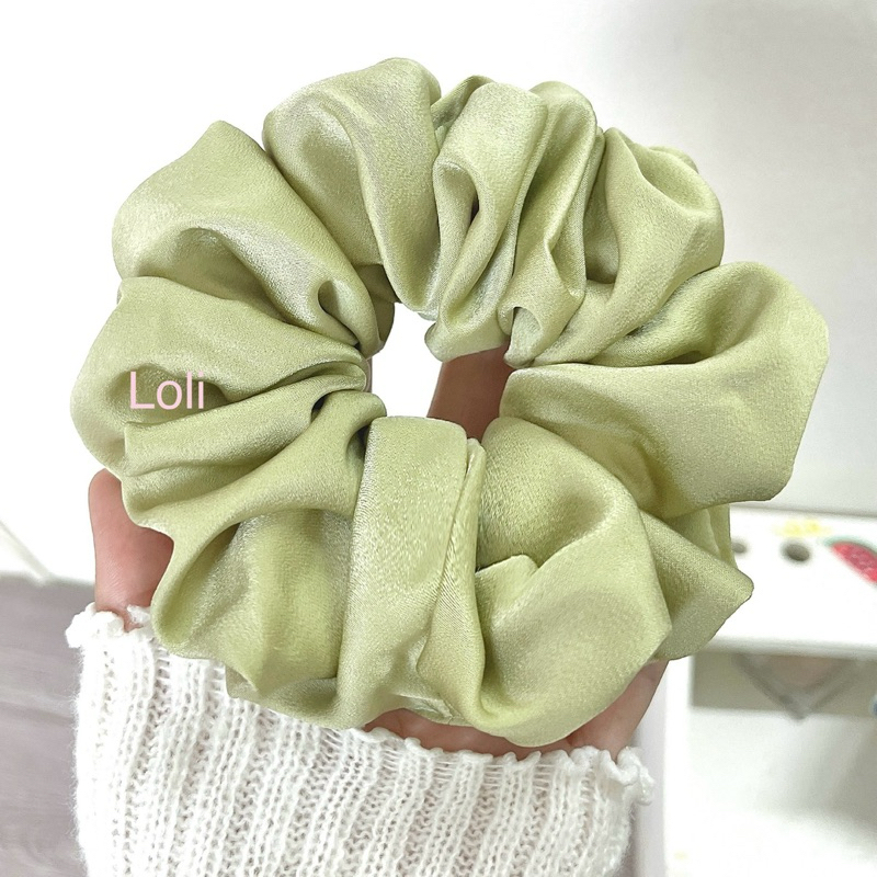 Cột Tóc Buộc Tóc Vải Lụa Ngọc Trai Size Siêu Lớn Mềm Đẹp Thiết Kế Loli | BigBuy360 - bigbuy360.vn