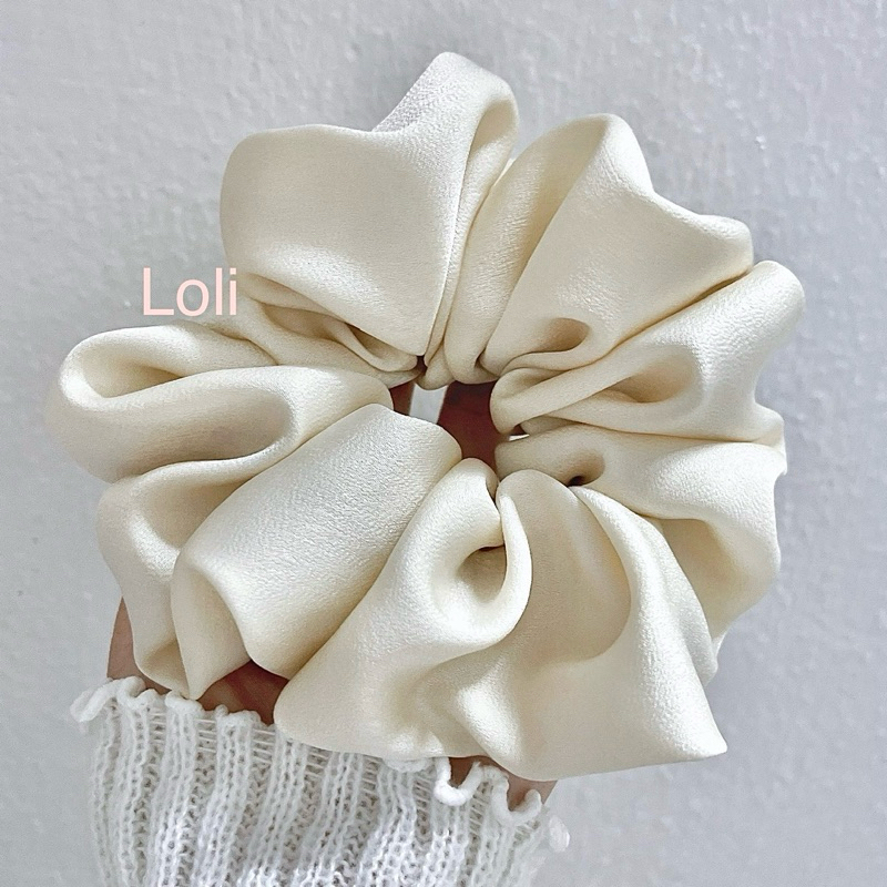 Cột Tóc Buộc Tóc Vải Lụa Ngọc Trai Size Siêu Lớn Mềm Đẹp Thiết Kế Loli | BigBuy360 - bigbuy360.vn