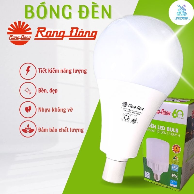 BÓNG ĐÈN RẠNG ĐÔNG 30W CHÍNH HÃNG