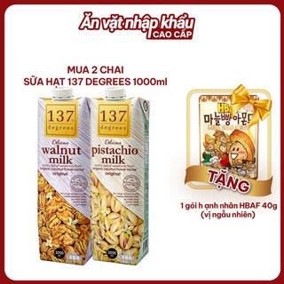 [MUA 2 HỘP 1L TẶNG 1 GÓI HABF 40G] Sữa Hạt Hạnh Nhân Nguyên Chất 137 Degrees Thơm Ngon, Bổ Dưỡng