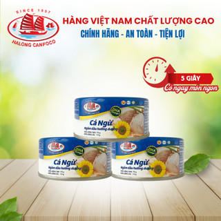 Combo 3 cá ngừ ngâm dầu hướng dương halong canfoco 175g/1 lon