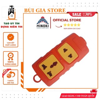 Ổ cắm chịu tải 6000W Hinoki 2 ngả