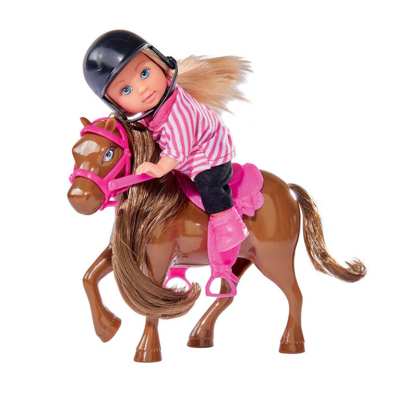 Búp bê Evi Ngựa nâu & Phụ kiện Đồ chơi Simba Evi Love Pony cao 12cm