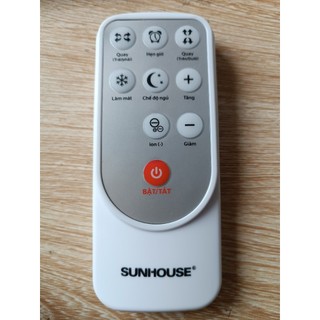 Điều khiển từ xa quạt điều hòa Sunhouse SHD7720, SHD7721, SHD7719, SHD7723