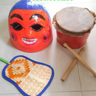 (HỎA TỐC HCM) Combo Đầu lân cho bé, đầu múa lân trẻ em( 4-7 tuổi )