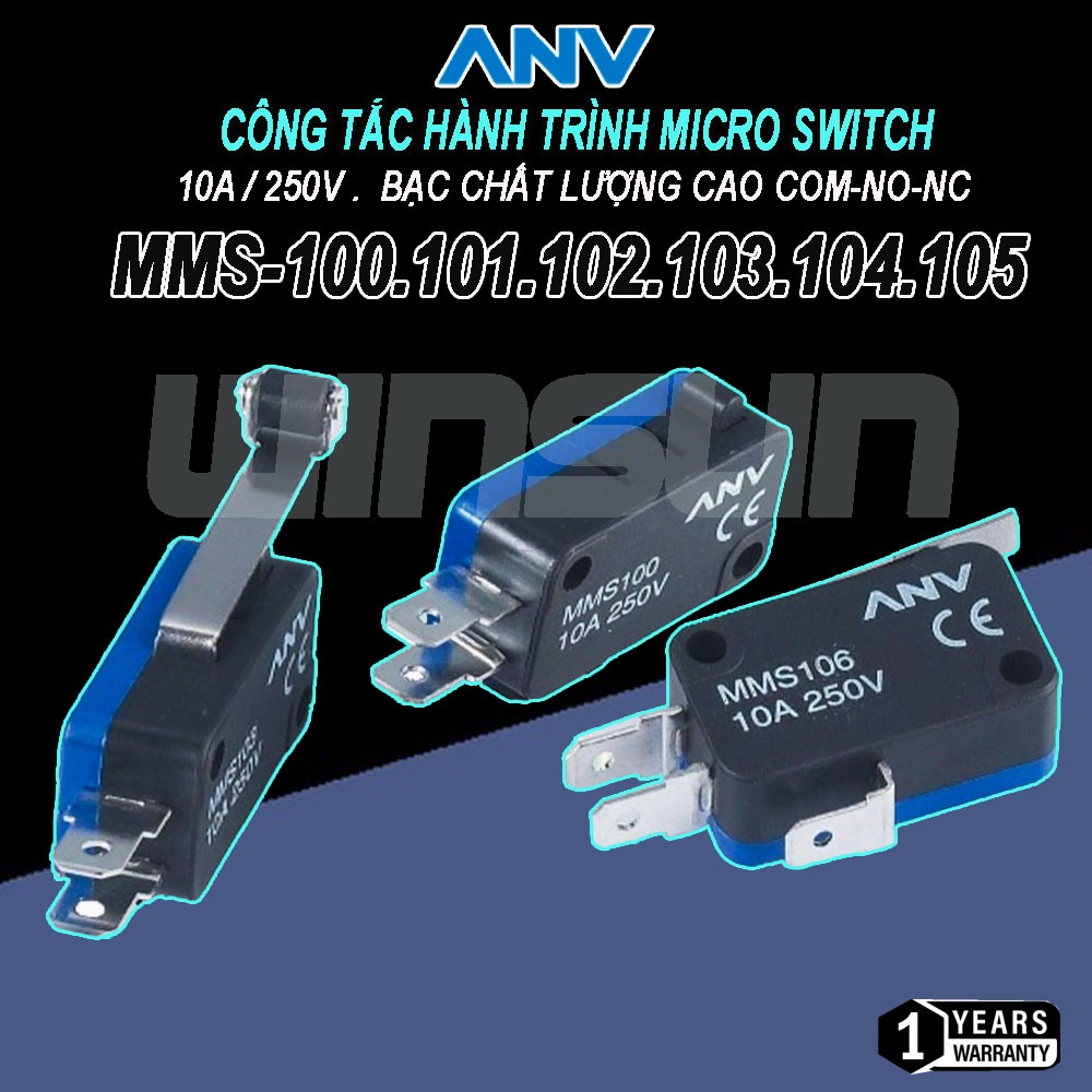 Công tắc hành trình Micro switch ANV MMS 10A/250V