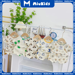 Bộ quần áo trẻ em Combo 5bộ [ TẶNG 1bộ ]  CỘC TAY chất tăm lạnh cho bé trai và bé gái (đi hoạ tiết ngẫu nhiên)