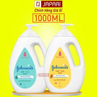 Sữa Tắm Gội Johnson Baby Cho Bé Sơ Sinh 1L/500ml Johnson's Baby Sữa Gạo Yến Mạch- Sữa Tắm Gội Toàn Thân Cho Bé Japari