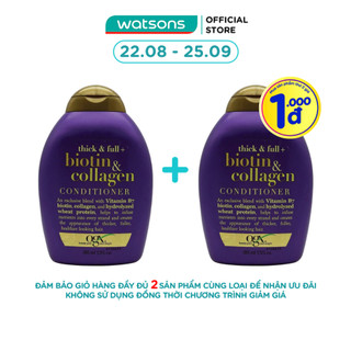 Dầu Xả OGX Thick & Full Bổ Sung Biotin & Collagen Cho Tóc 385ml