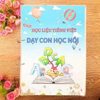 Bộ học liệu bóc dán DẠY CON HỌC NÓI cho bé