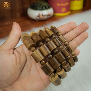 Vòng tay trầm hương Trụ trúc Tóc vườn Xưởng Mộc Việt size 8/10/12/14/16mm mang bình an may mắn