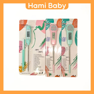 Nhiệt kế Misuta đo nhiệt độ nước tắm, đo nước pha sữa cho bé, kèm pin, hiển thị nhiệt độ chính xác