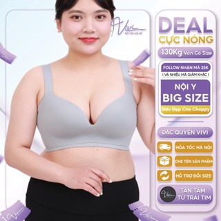 Áo lót Bigsize nữ (Hạ 1 Size)- Áo ngực Big size mặc áo dài - Bra cup lớn Không gọng, Bản to, Đệm mỏng, nâng đẩy - A36