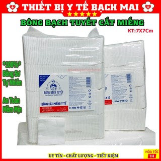 [1Kg] Bông Y Tế Bạch Tuyết 100% Bông Sơ Tự Nhiên Tự Phân Huỷ