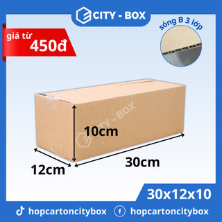 set 10 hộp 30x12x10 hộp carton ship cod - 30x12x10 hộp đóng hàng