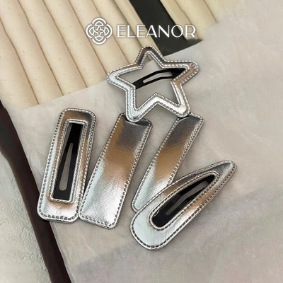 Set kẹp tóc nữ Eleanor Accessories viền trơn nhiều kiểu dáng kẹp tóc mái phụ kiện tóc 8135