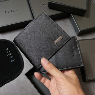 Ví ngắn Pedro logo ngang bo góc - V282