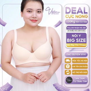 Áo lót Bigsize mặc áo dài nữ Che khuyết điểm - VIVI Nội Y - Big size không lộ ngấn mỡ - Có gọng, Bản lưng to Mã A51